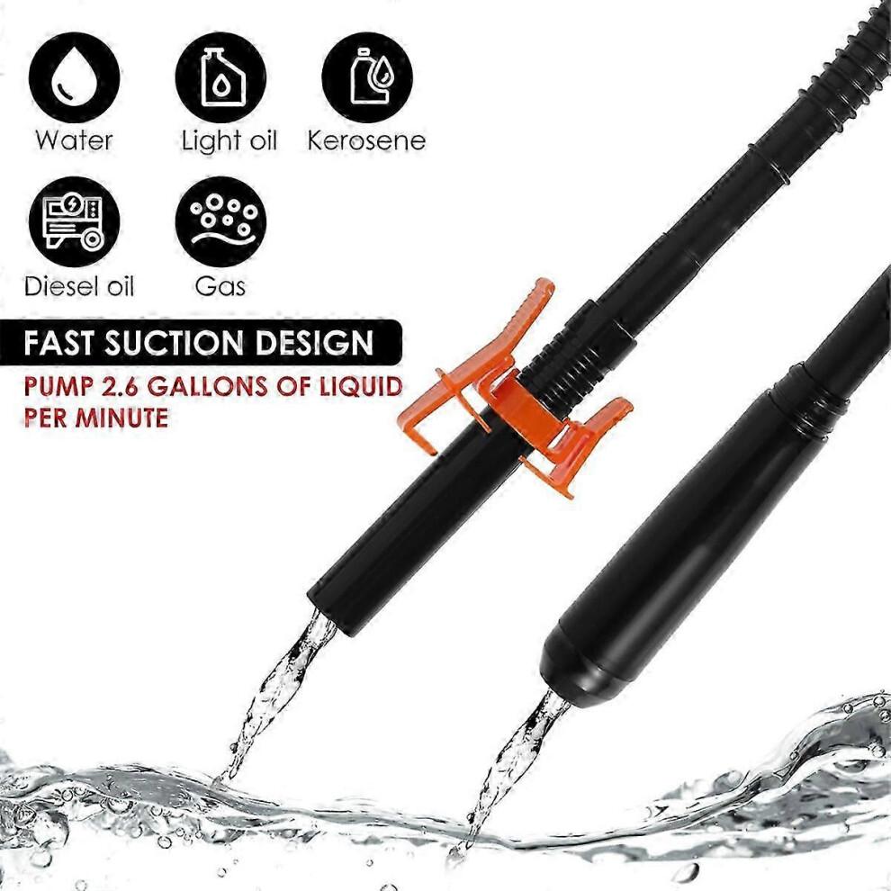 Portable Transfer Pump Battery Operated Electric Siphon Pump 2.2 Gallons Per Min Efficient Liquid Fuel Transfer Pump