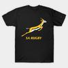 Asian Size Cotton Unisex Tshirt Print T-shirt Springboks Rugby T-shirt No-Cut Print Regular Fit
