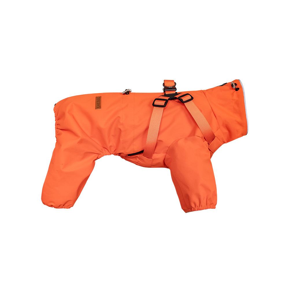 Impermeable para Cachorros de Cuatro Patas para Perros Pequeños y Medianos Se Puede Remolcar Impermeable para Perros Ropa Impermeable para Mascotas Protección Reflectante para Exteriores