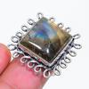 Natural Labradorite Gemstone 925 Sterling Silver Jewelry Ring Size 6 ZS-900