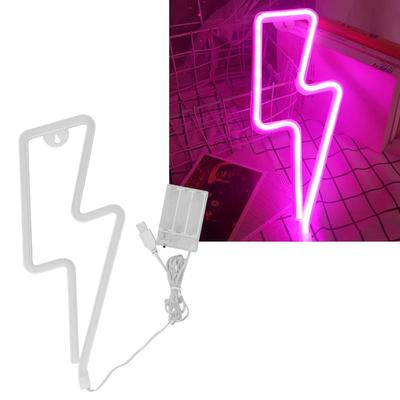 USB or Battery Operated Neon Signs Light Lightning Bolt LED Neon Sign Neon Decor Light  Dorm Room