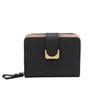 Solid  Color Female Coin  Purse PU Leather Slot Card Bag Portable Women Short  Wallets  Female