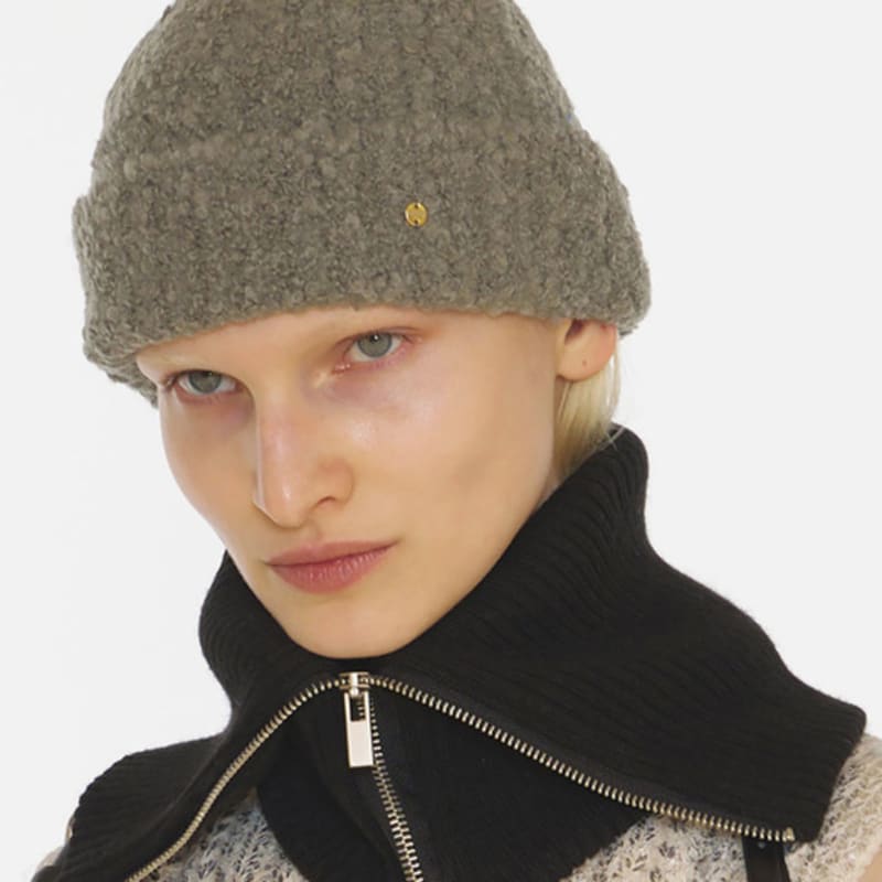 

UNDERCONTROL studio FLUFFY BEANIE / MOHAIR BOUCLE / CHARCOAL FREE