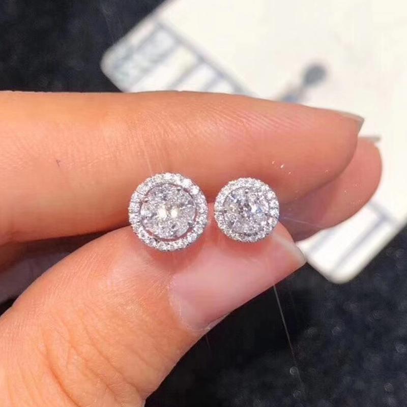 Daily Stud Earrings Female Dazzling Zirconia Jewelry for Engagement Graceful Women Shinning Versatile Accessories Gift