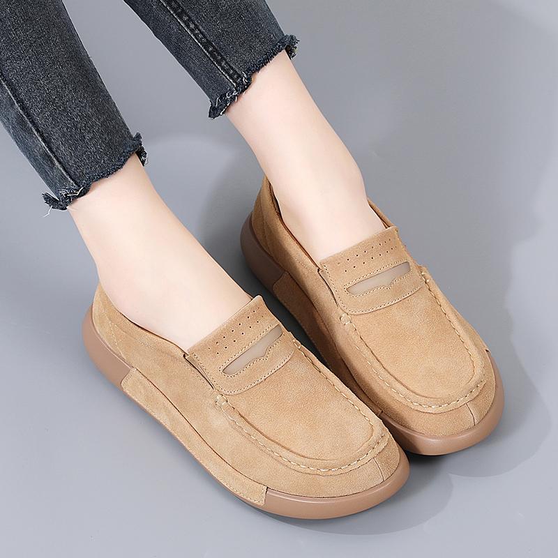 Fashion Women's Shoes Light Soles Casual Shoes Women's Loafers Flats Sneakers Plus Size 43