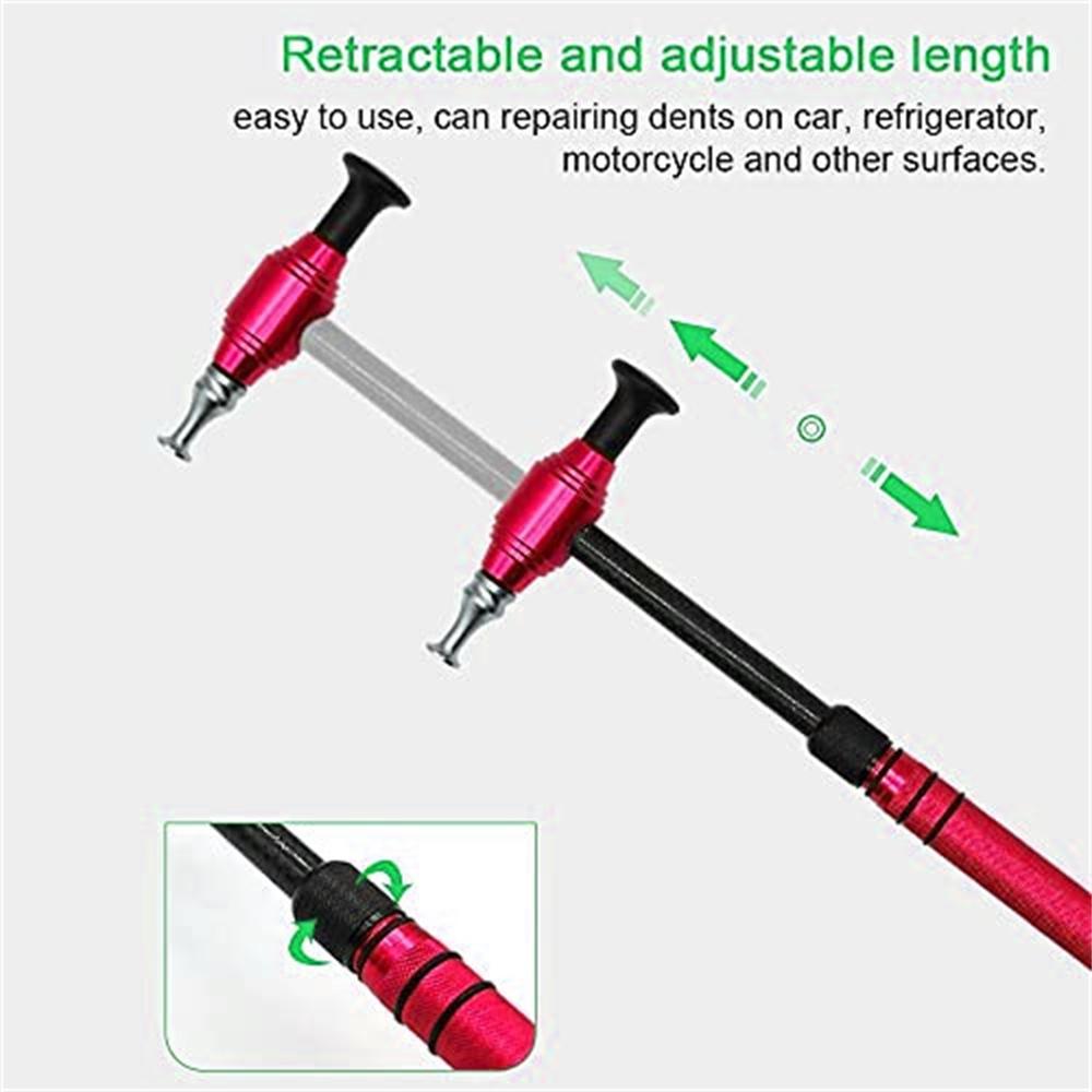 

Retractable Car Dent Repair Tool Paintless Dent Tap Down Removal Hammer 5 Heads