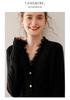 Women's V-neck Tassel Cashmere Knit Cardigan – Versatile Slimming Fashion with Long Sleeves, Loose Fit, and Soft Design.