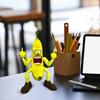 1PC Banana Gnomes Sculptures Lawn Ornaments Decorations Middle Finger Banana Man Funny Gifts No Toxic Waterproof for Outdoor Garden