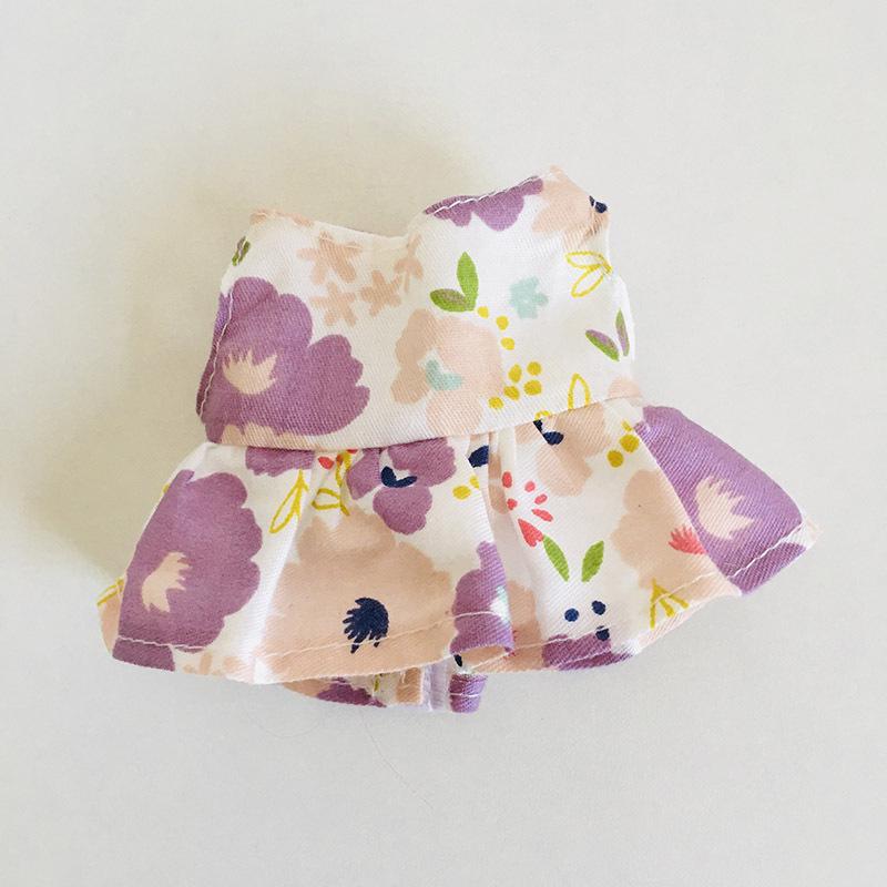 בגדי בובת קטיפה ויניל חמודה 17 ס"מ קופסה עיוורת - תליון LaBuBu שמלת אביזרים