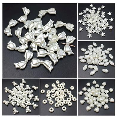 10/50/100 ks Módní ABS imitace perel Vícetvaré korálky DIY korálkový materiál Náhrdelník Náramek Výroba šperků