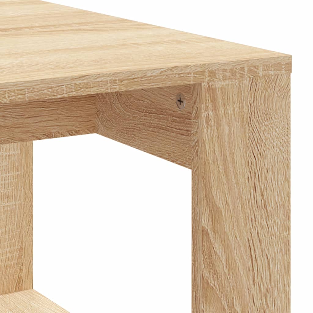  Coffee Table, Sonoma Oak 102x50x35 Cm, Wood-based Material