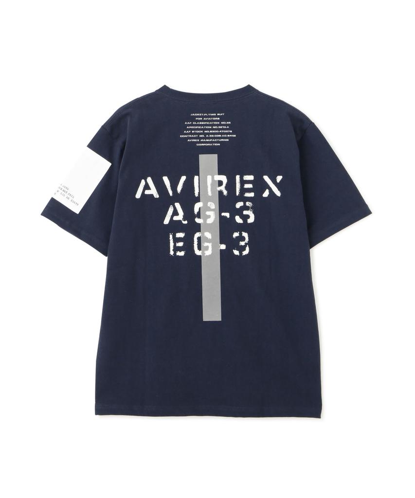 AVIREX REMODEL DESIGN CREW NECK T-SHIRT(WEB&DEPOT Exclusive) M 120 Navy 783-3934025