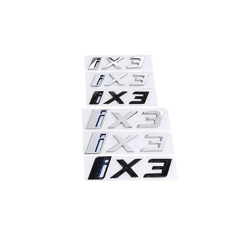 I4 I7 I3 iX iX3 iX4 iX7 New Old Logo Car Stickers for BMW New Energy I4 I7 I3 iX Tail Badge Black Rear Boot Label Trunk Logo RR8