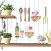 8PCS/SET Fork Wooden Wall Sticker Ornaments Pastoral Style Wooden Decorative Plaques  Kitchen Decor