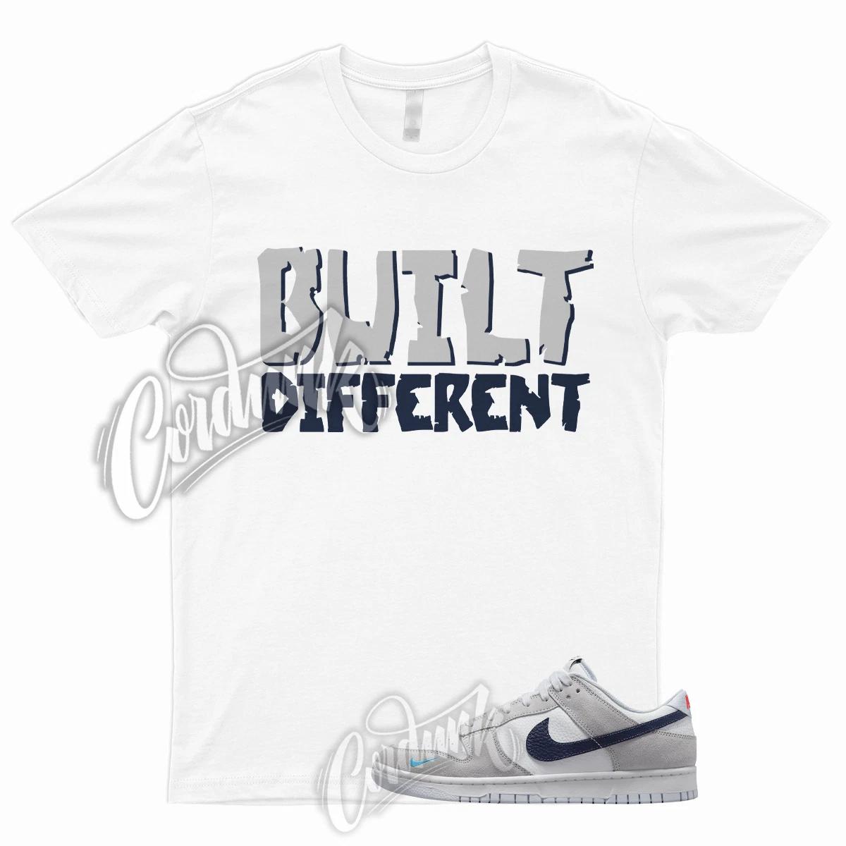

BUILT Футболка в тон Dunk Low White Grey Navy Aqua Red Mini Georgetown 3 L