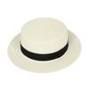 Flat Top Small Edge Straw Hat Men's Summer Vacation Shading Sun Protection Beach Hat Versatile Fashion Small Fresh Trendy Hat Women