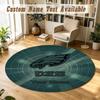 Round Rug Custom NamePhiladelphia Eagles Pattern Non Slip Carpet Home Floor Decor