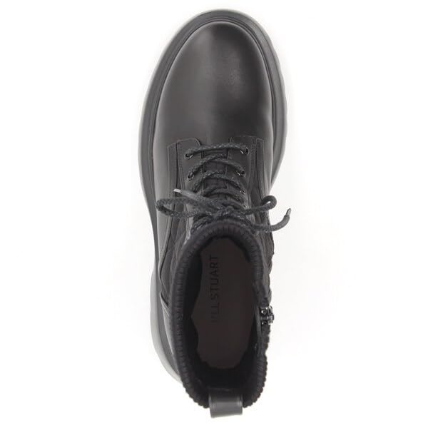 JILL STUART SHOE Fashion Boots, Lace-Up Quilted Short Boots 6591, Black