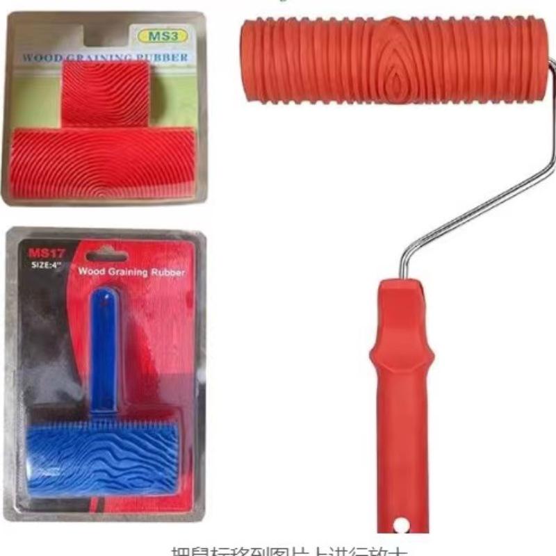 Wood Grain Roller Brush: Art Paint Tool for Imitation Wood Patterns On Walls