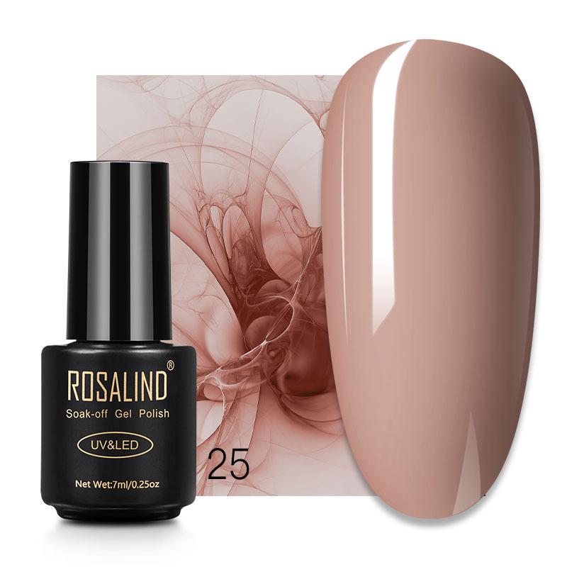 ROSALIND 7 мл гель-лак для ногтей 58 цветных вымачиваемых УФ-светодиодных полуперманентных гель-лаков цветного геля