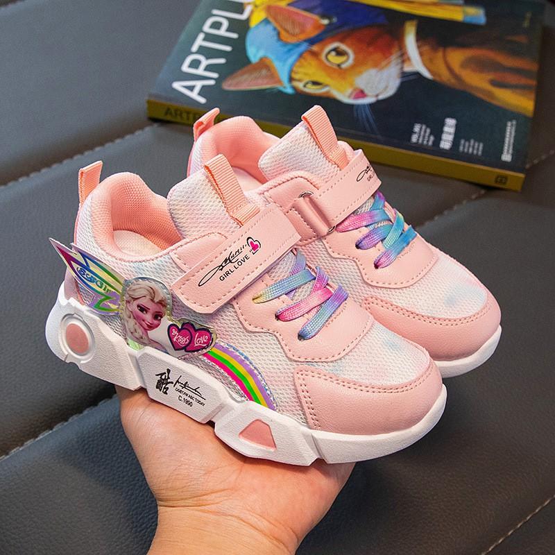 Kids Running Shoes Girls Boys Casual Sneakers Soft Sole Dad Size 26-37