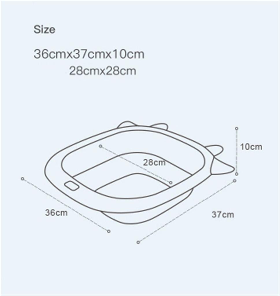 Lavoare pliabile cu desene animate de 4,5 L Lavoare portabile Lavoar pliabil Lavoar rufe Cadă pentru picioare Baie pentru picioare Accesorii pentru bucătărie Călătorie