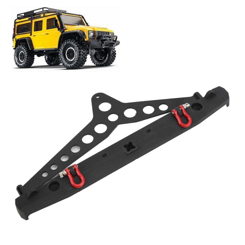 RC Aluminum Alloy Rear Bumper with Trailer LED Kit for TRX?4 SCX10 90046 SCX10III 1/10 Car