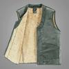 Fashion Clothing Men's Thickened Wool Top Winter Plush Lined Vests male Men's Warm Cashmere vests Sleeveless Zipper Coat Men's