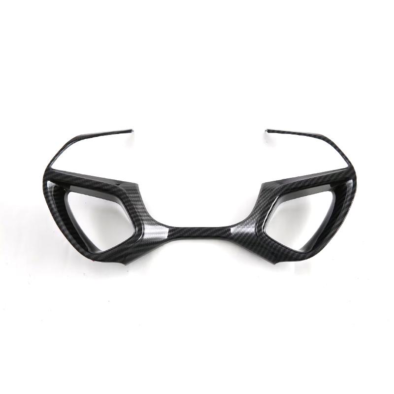 Car Steering Wheel Trim Decoration Carbon Fiber ABS Steering Wheel Cover Trim For BYD Sealion 7 Sea lion 07 EV 2024 2025 Carbon Fiber