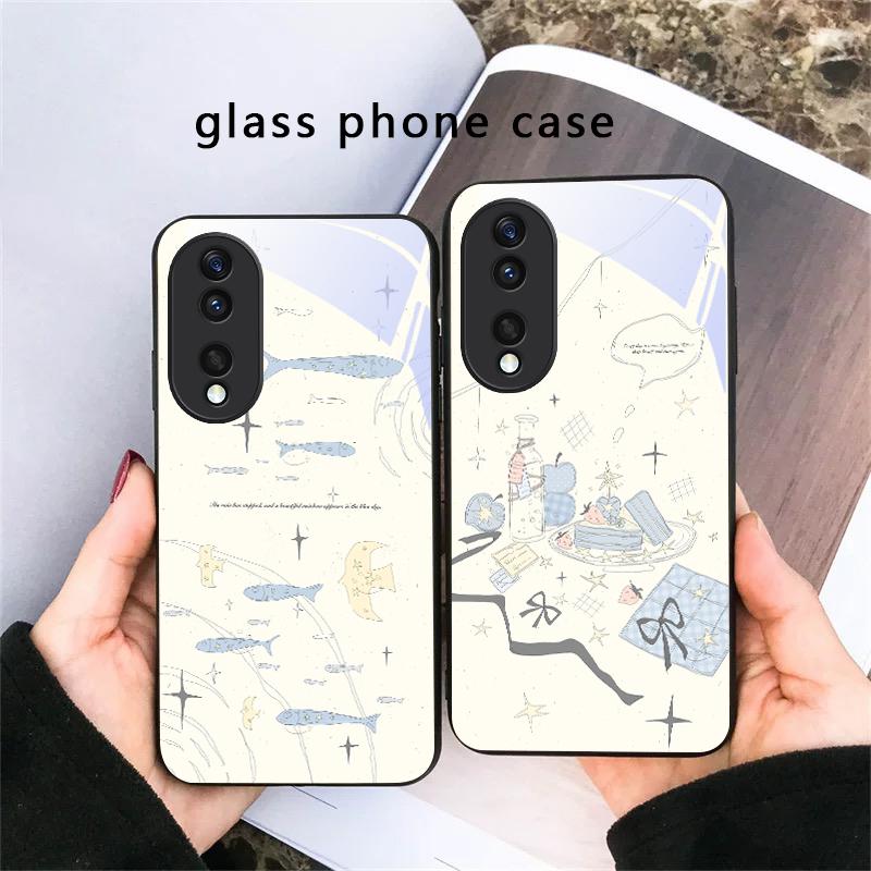 Fresh and Healing Breeze For Honor X5 Plus X30 X9c Smart X5b X9a X30 Max X50i 30 Pro 50 Pro 70 90Smart 200 Lite Glass Phone Case