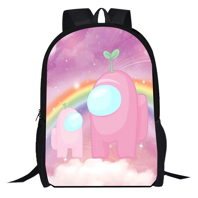 Amongi Schoolbag Anime Cartoon Game Merchandise Primary And Secondary School Backpack Backpack Pencil Case