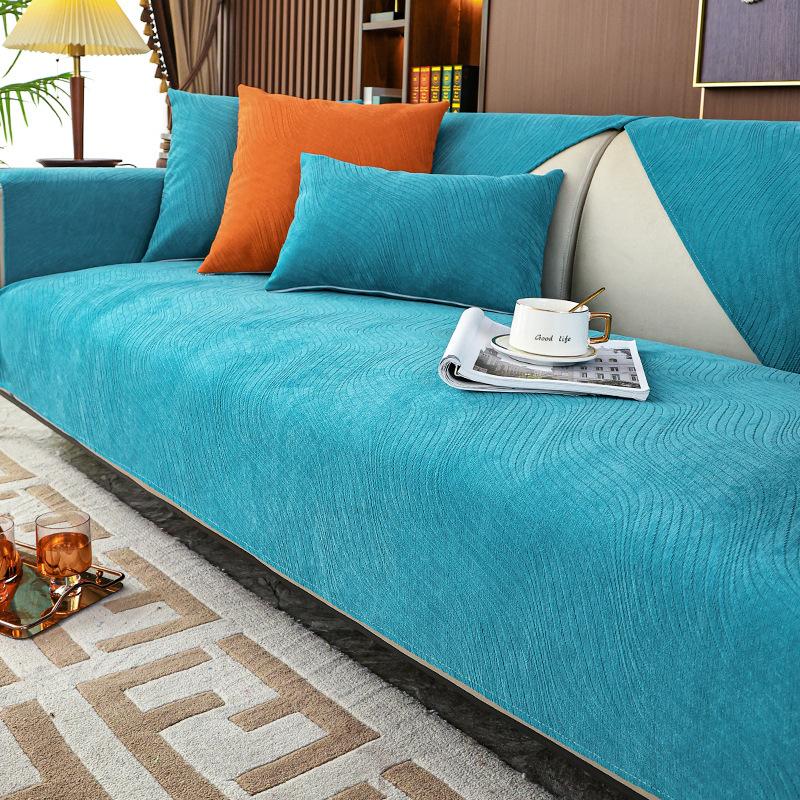 Light Luxury Sofa Cushion Chenille Four Seasons Universal Simple Non-Slip Sofa Cover Towel Cover Cushion