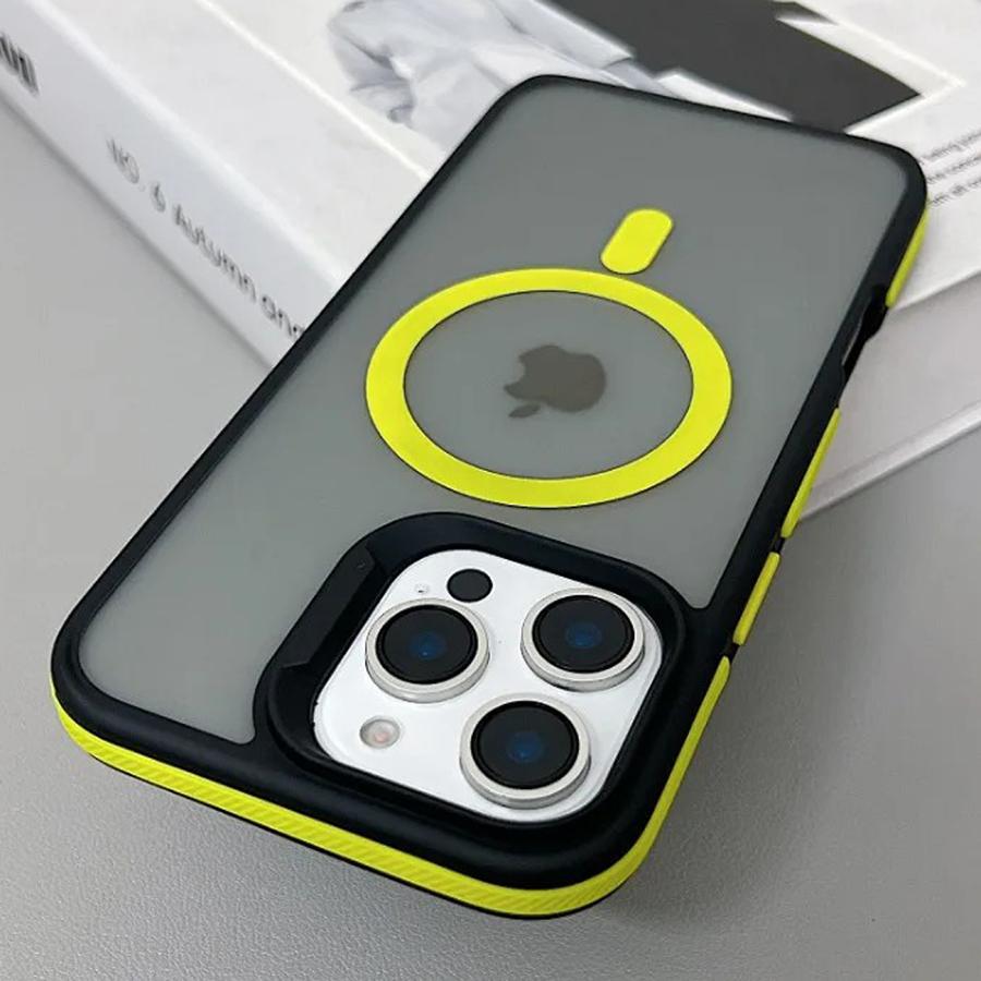 Luxury Magnetic Color Matte Translucent Armor Shockproof Case For iPhone 16 13 15 14 12 11 Pro Max Magsafe Wireless Charge Cover