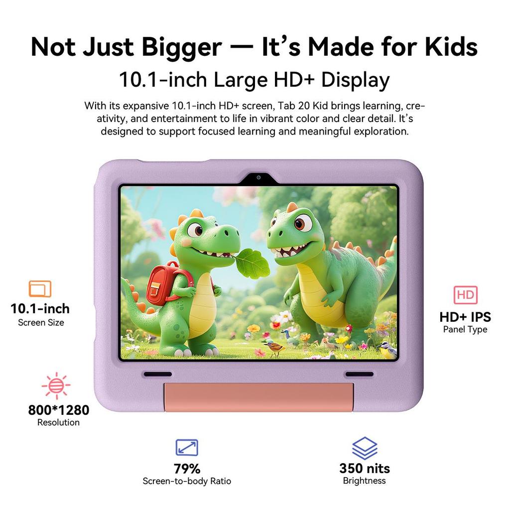 Blackview Tab 20 Kids Tablet Android 15  10.1inch 4GB RAM 64GB ROM 6600mAh Battery Tablets