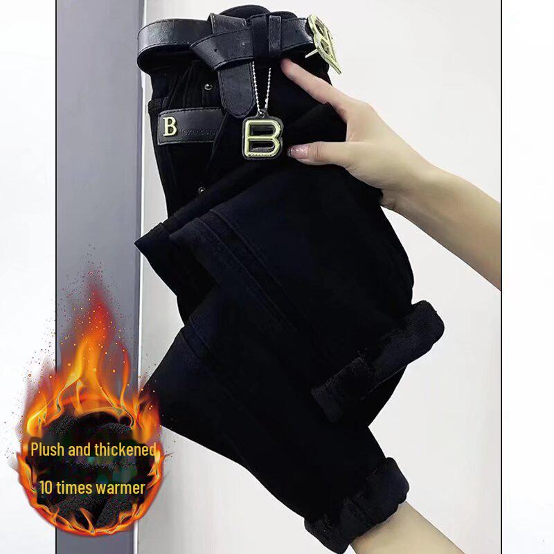 

Женские джинсы-каррот с высокой талией, осень/зима 2023 г. — свободный крой, утягивающий, фасон шаровары большого размера. XL