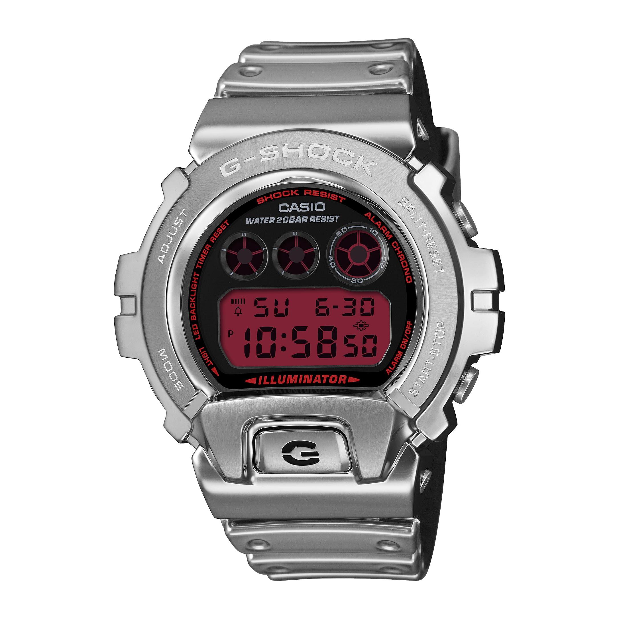 

Casio Чоловічий срібний годинник G-Shock GM-6900YRA-8JF - Автентична японська модель, Міцний ударостійкий наручний годинник
