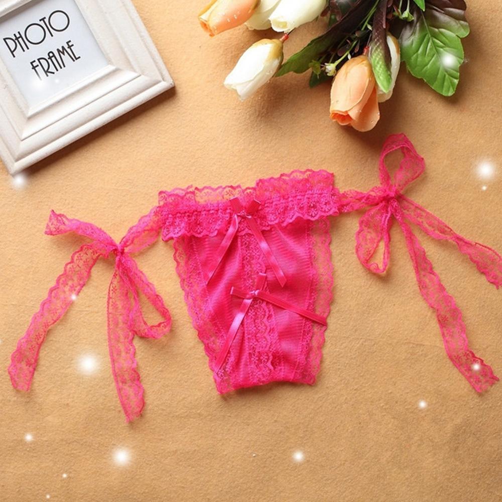 Sexy Sheer Thong Gstring Women's Lace Panties Open Crotchless Underwear
