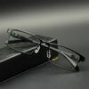 Full Frame Sun Photochromic Square Prescription Eyeglasses Men Women Vintage Metal Nearsighted Glasses  0 -0.5 -0.75 To -4.0