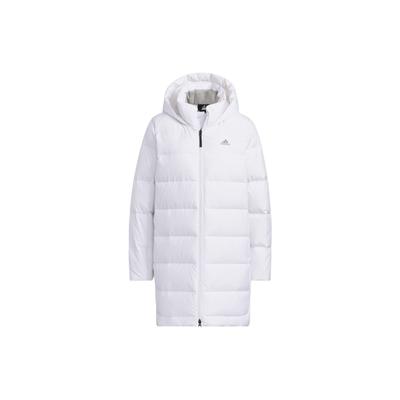 Lässige Sport 600 Fill Daunenjacke mit Kapuze und Seitenschlitzen Damen Oberbekleidung Weiß IL8936