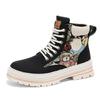 Retro Couple Style Lace-Up Martin Boots - Men's High Top Thick Sole Casual Shoes