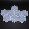 16 Pack Hexagon Silicone Coaster Molds Silicone Resin Mold, Epoxy Molds for Casting with Resin, Concrete, Cement