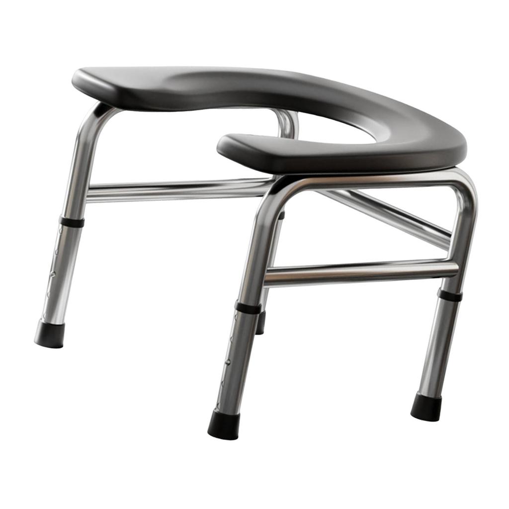 Raised Toilet Seat Bathroom Anti Slip Comfortable Shower Chair Multi Uses Heavy Duty Washable Commode Stool for Elderly Seniors