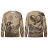 2026 New Outdoor Hunting Long Sleeve T-shirt Camo Compound Bow Graphic Camping Hiking Tops Lightweight Quick Dry Tees Men's Gift
