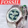 Used Rare FOSSIL JR-7843 BIG TIC Big Tick Quartz Y2K Men's Watch Vintage