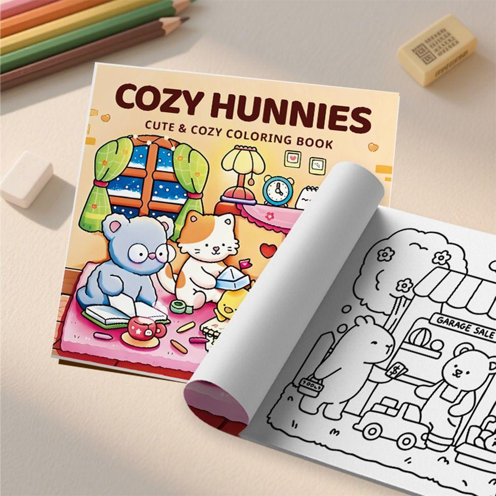 Cartoon Graffiti Painting Book Stress Relief Paperback Funny Doodles Book  for Adults And Teens