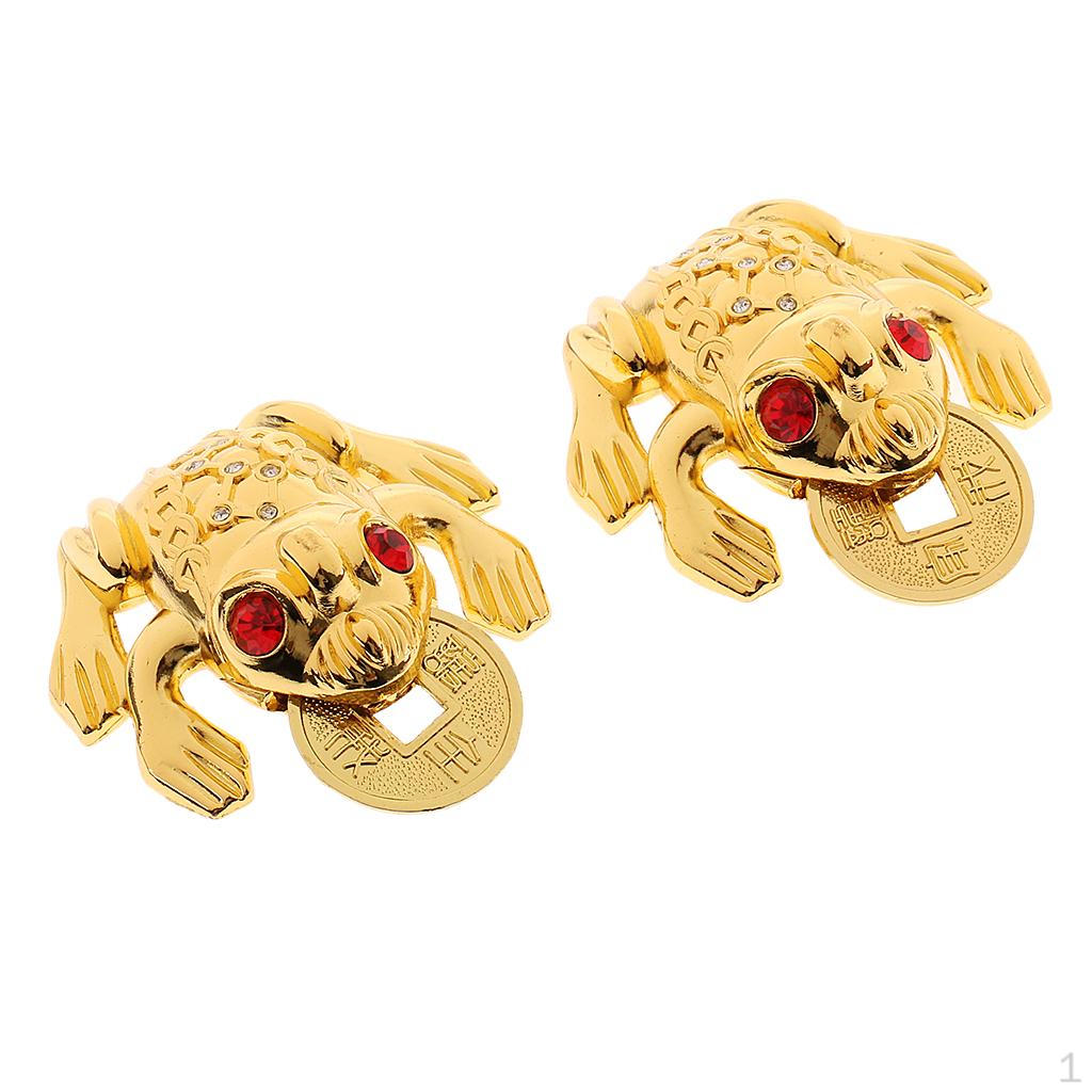 Chinese Traditional Fengshui Three Legged Wealth Frog Money for Abundance Career Luck