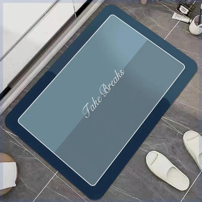 Bathroom Slip-resistant Mat Modern Minimalist Washroom Door Area Entry Foot Mat Diatom Mud Mat Durable Durable Useful