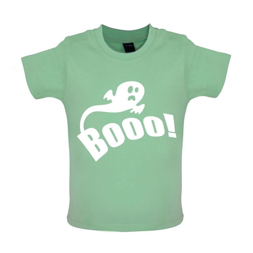 Boo Kids T-Shirt Tees Top - Ghost Pumpkin Halloween Ghosts Scary Monster 140