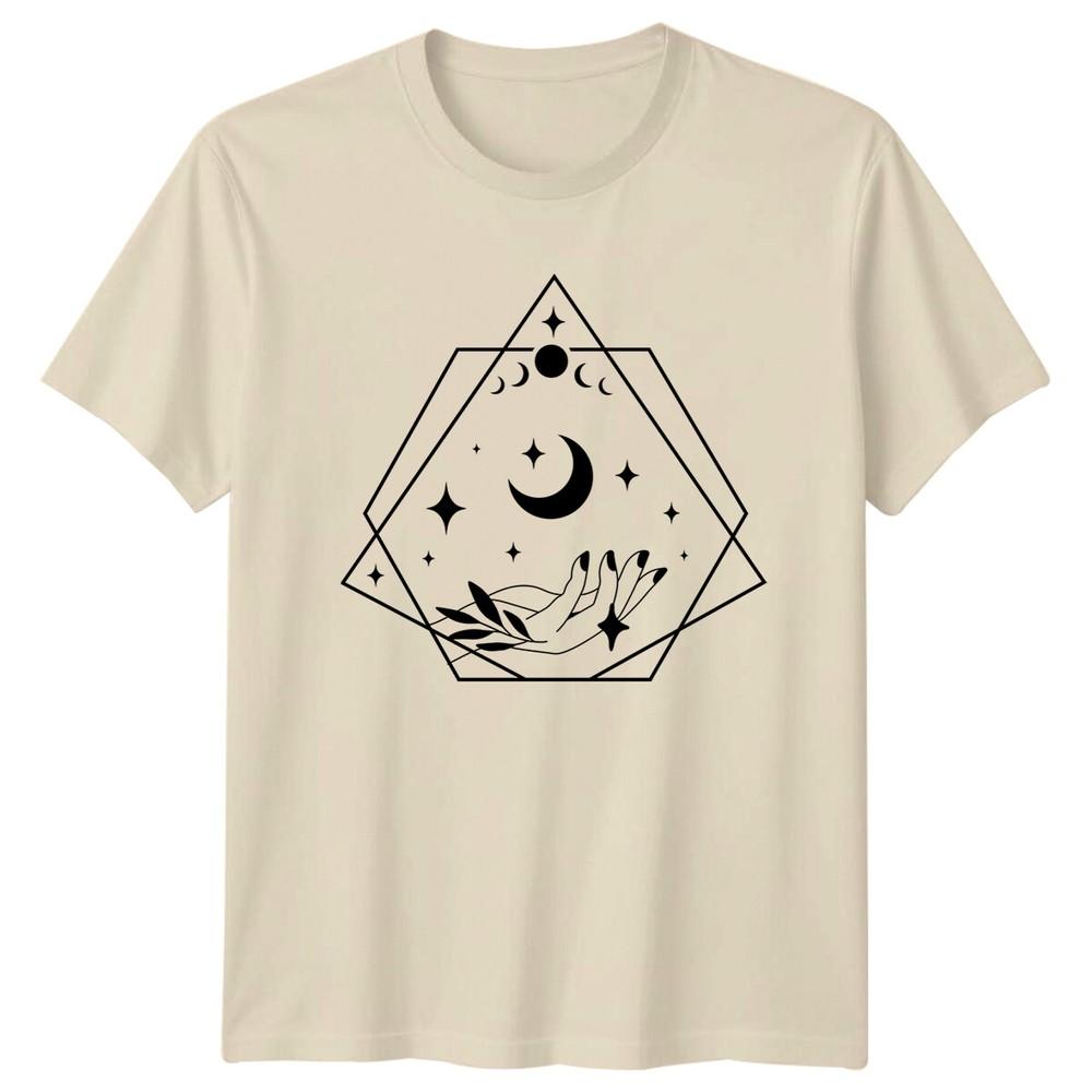 Celestial Hand Moon Phases Stars Magic TShirt