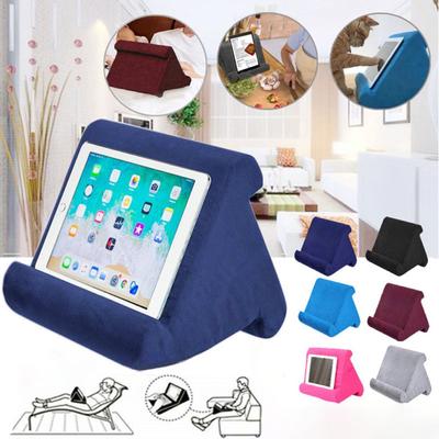 Com bolsa de armazenamento, suporte para tablet e celular, almofada de leitura multifuncional para iPad e tablet